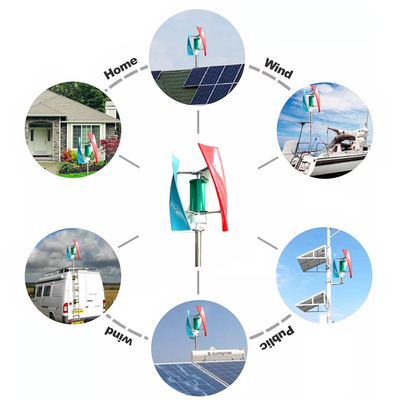Tipi verticali verticali del generatore eolico del generatore eolico 2KW 3KW 48V 96V di asse di VWAT