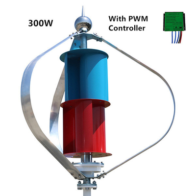 Piccola lama verticale a basso rumore della lega di alluminio del generatore eolico 24V 600W di asse