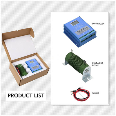 Vento ed esposizione LCD solare ibrida solare del regolatore IP65 della tassa di 12V 24V MPPT